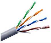 Кабель UTP 5E 4x2 AWG 24/1 PVC, Производство РК, 8 жильный, Медь.