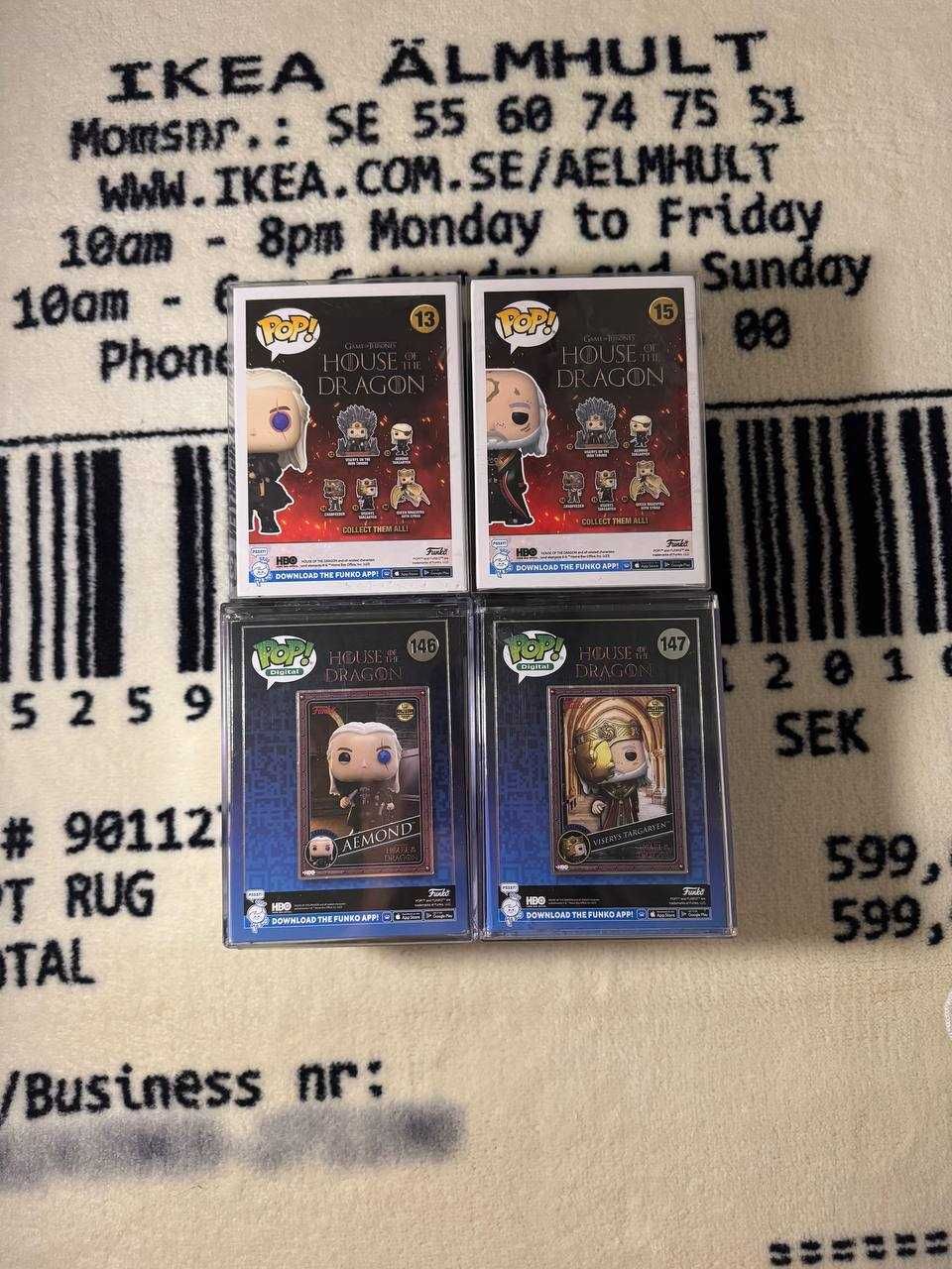 Фанко Поп НФТ (Funko pop NFT) Дом Дракона #13,#15,#146,#147