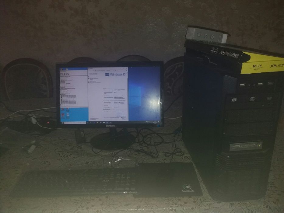 системный блок и монитор22 core i7- 2 поколение 3,40 Ghz 4-ядерный