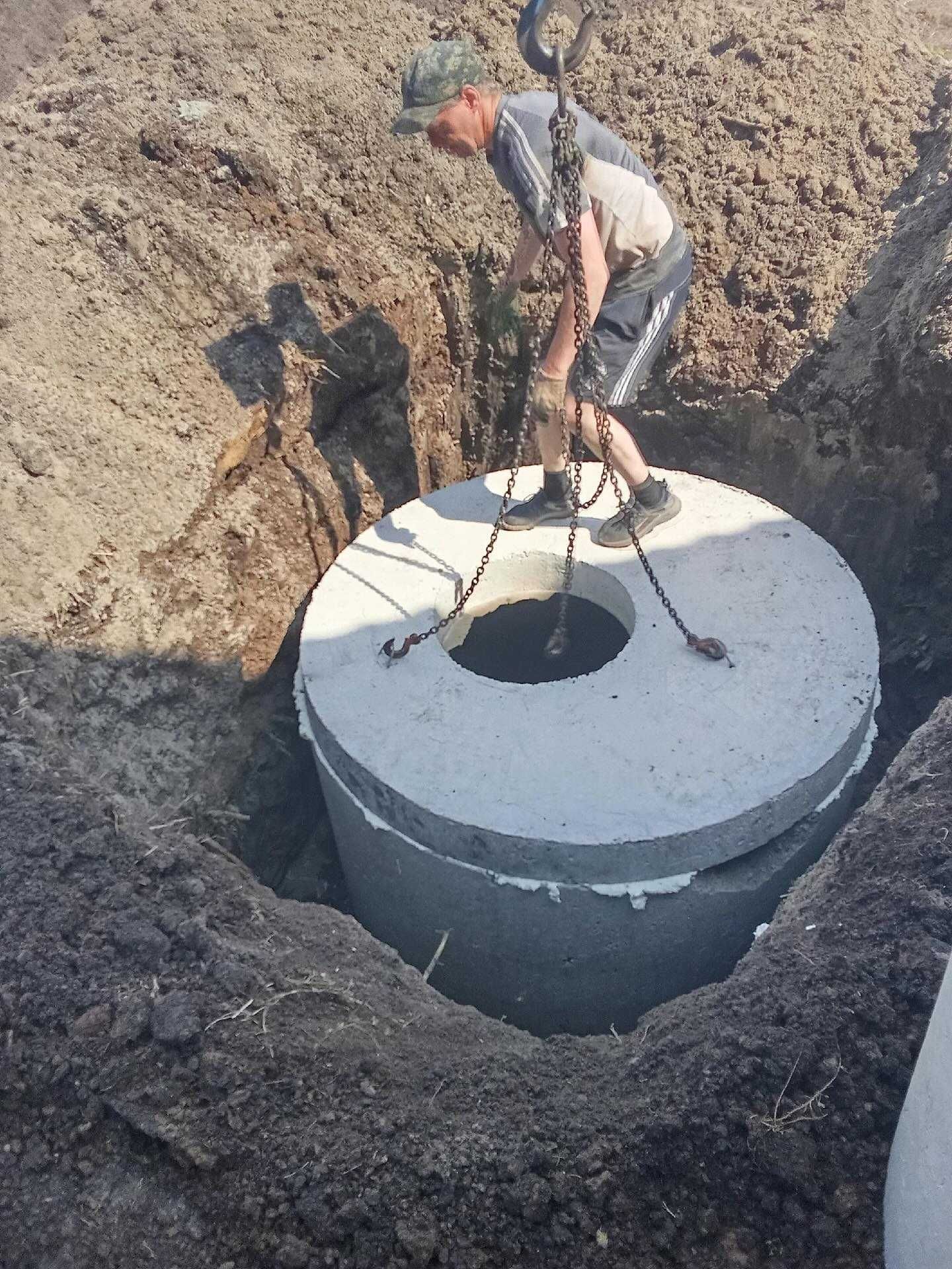 Монтаж септиков с подключением и дренажом. Работаем 24/7