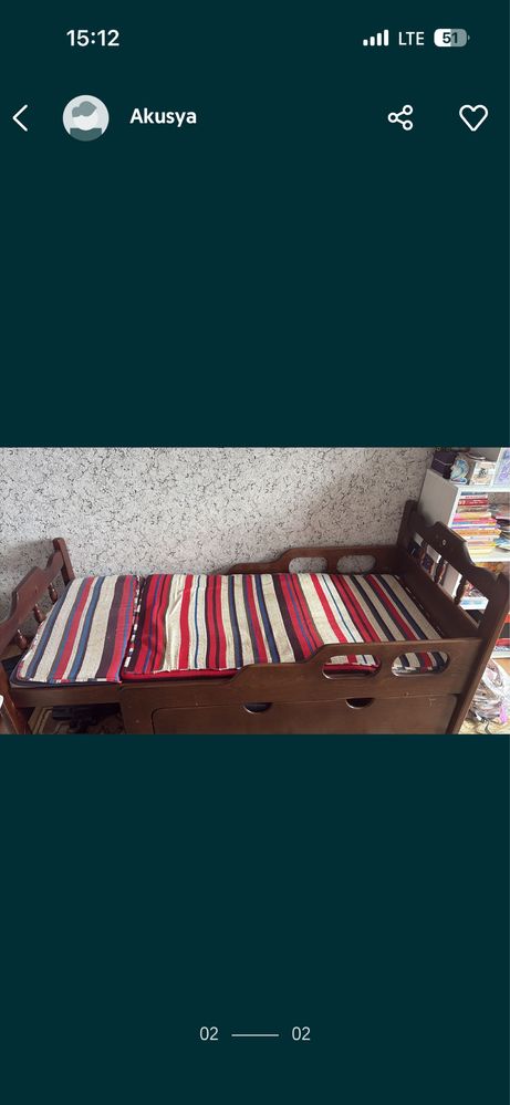 Продам кровать детскую срочно!