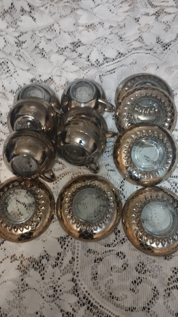 Кофейный сервиз3000 Кофейник сливочник1500Чашечки с блюдцами 6 шт 4000