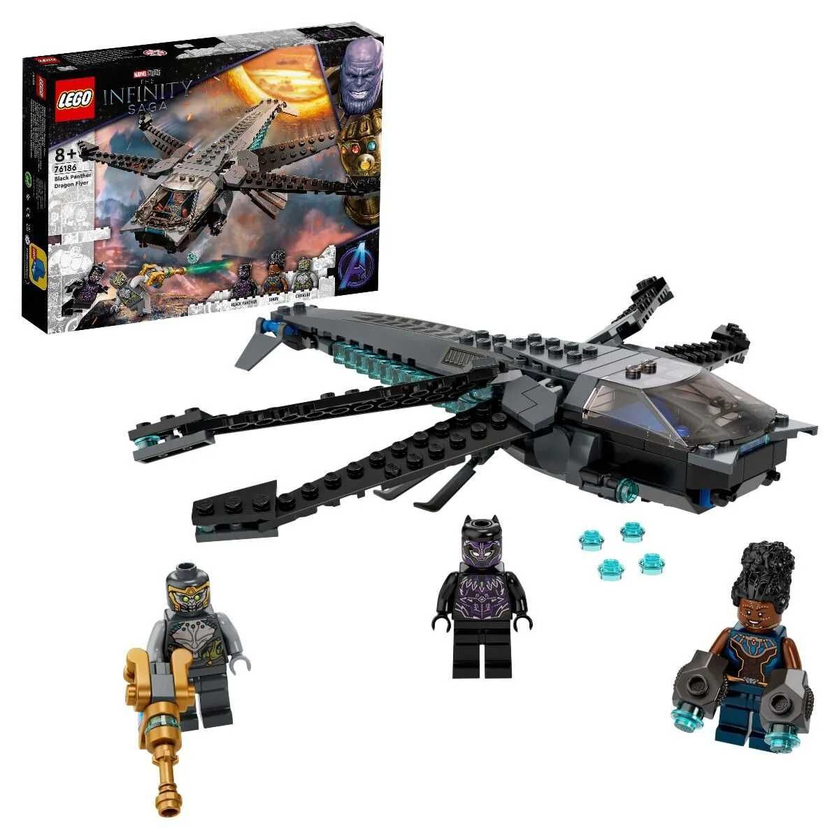 76186 LEGO Super Heroes Корабль Чёрной Пантеры Дракон НОВЫЙ ОРИГИНАЛ