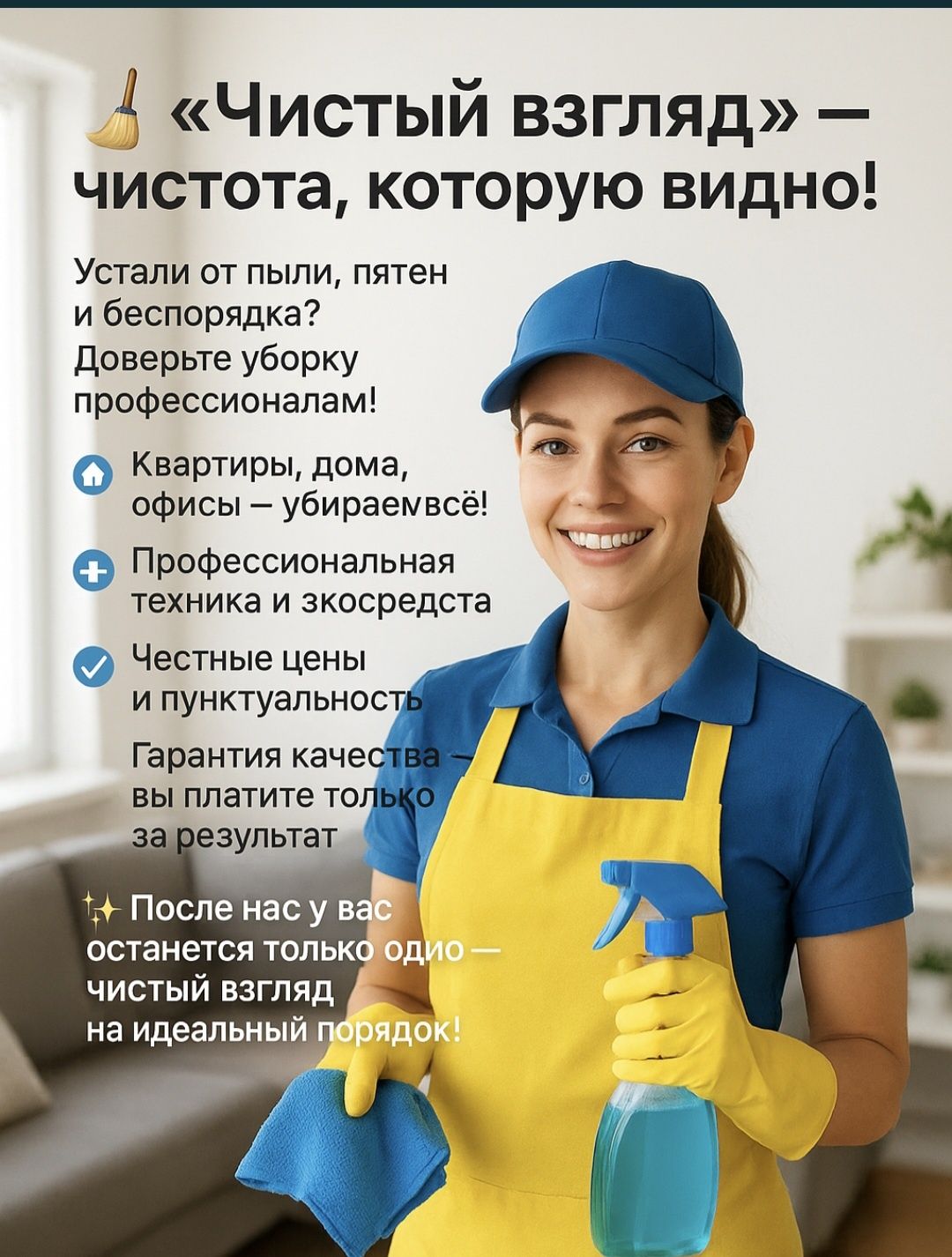 Клининговая компания Чистый взгляд