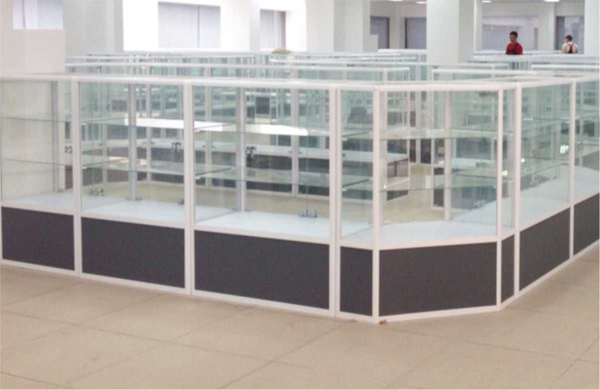 Прилавок торговый из профиля и стекла, Акция,витрина,для магазина aspr
