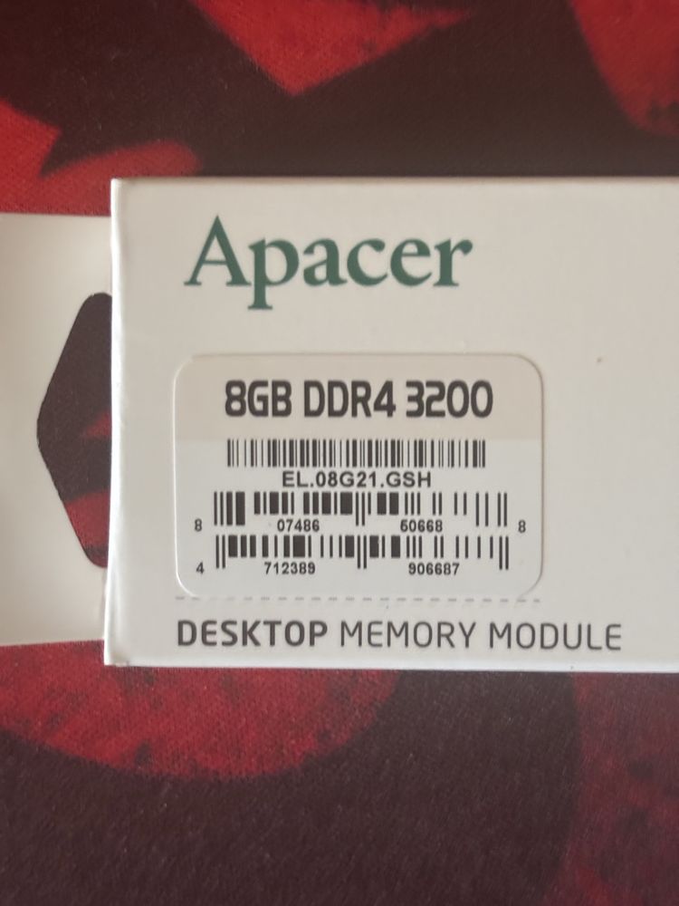 Оперативная память ОЗУ Apacer EL.08G21.GSH 8 Гб 3200 CL22 DDR4