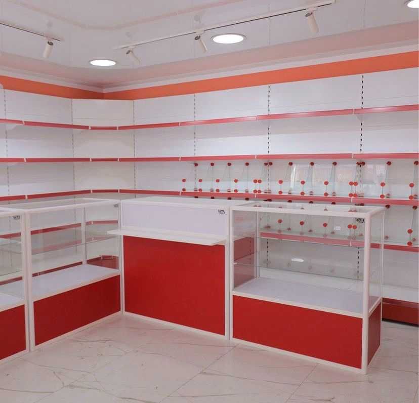 Прилавок витрина стеклянная, оборудование для магазина tavp