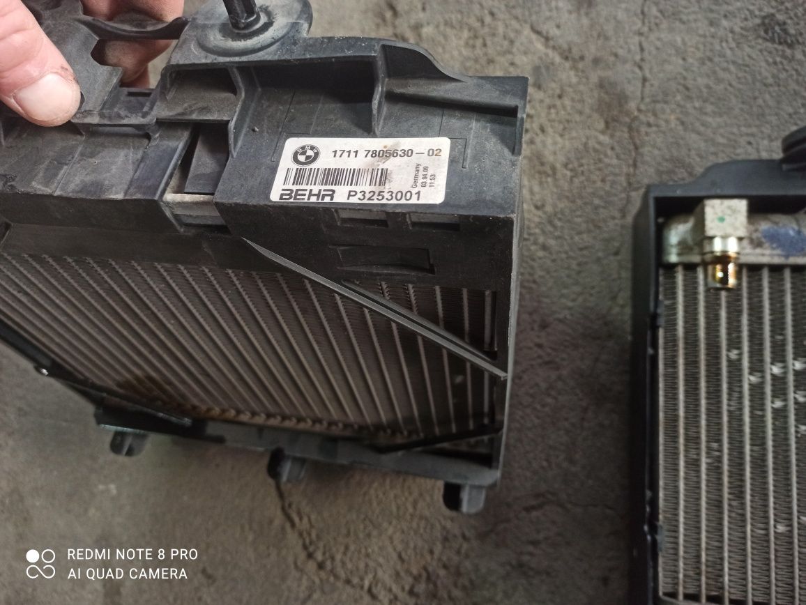 F01. F02. Радиатор дополнительный масленный на БМВ bmw F01, F02,на N63