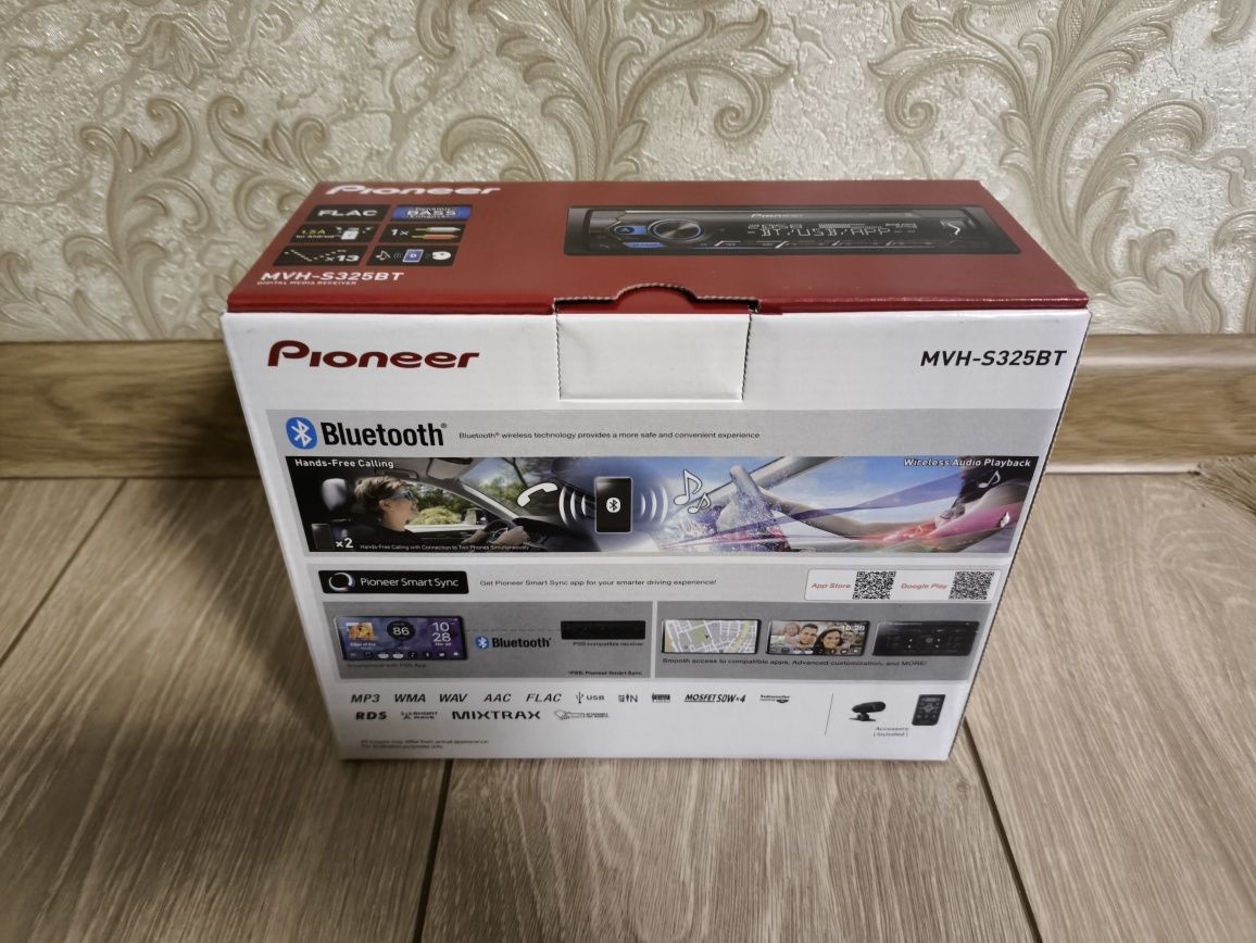 Магнитола Pioneer - S325BT 1DIN. Оригинал. Новый.