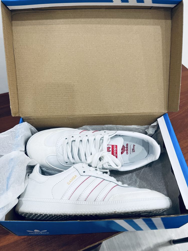 Adiddas Samba белый кеды unisex