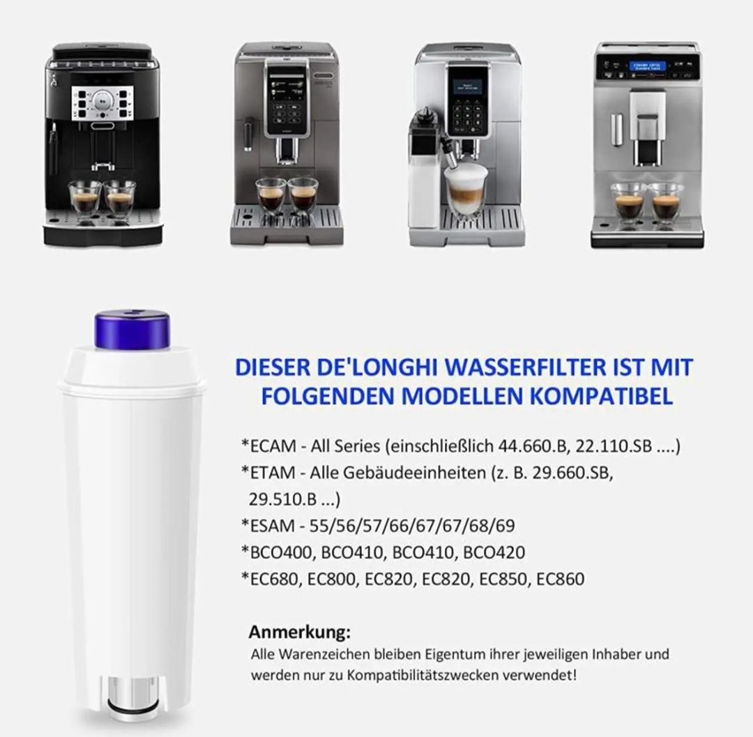 Продам новые, универсальные фильтра для кофемашин DELONGHI.