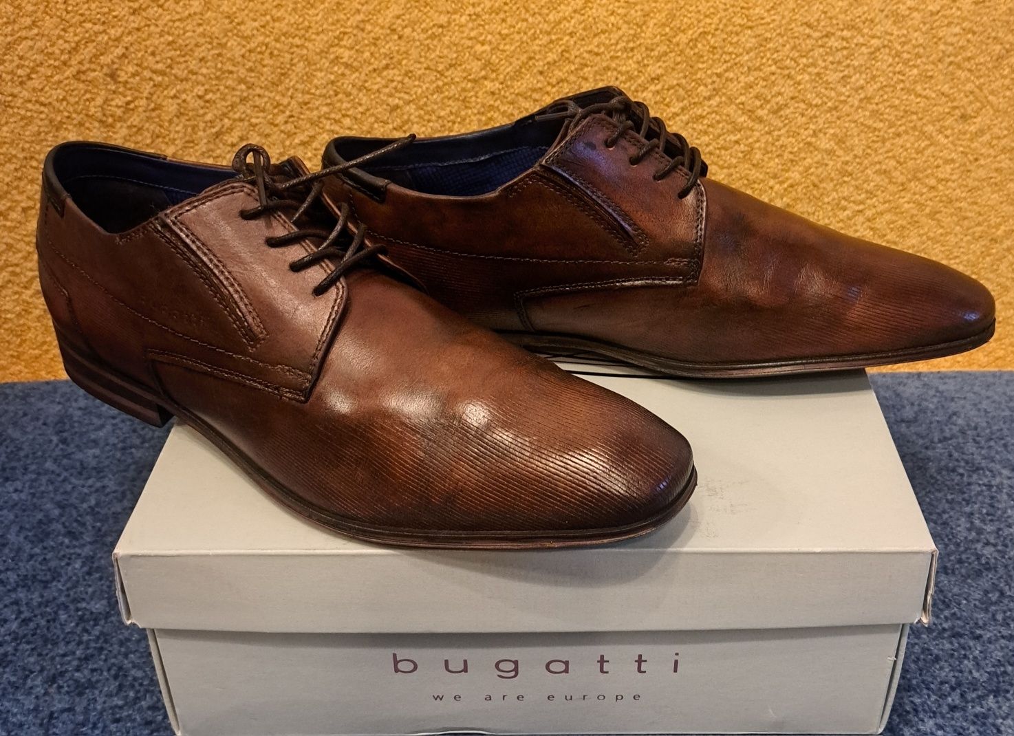 Туфли мужские Bugatti, Италия, размер 44-44,5