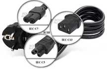 Кабель питания 220V (в розетку) новый.