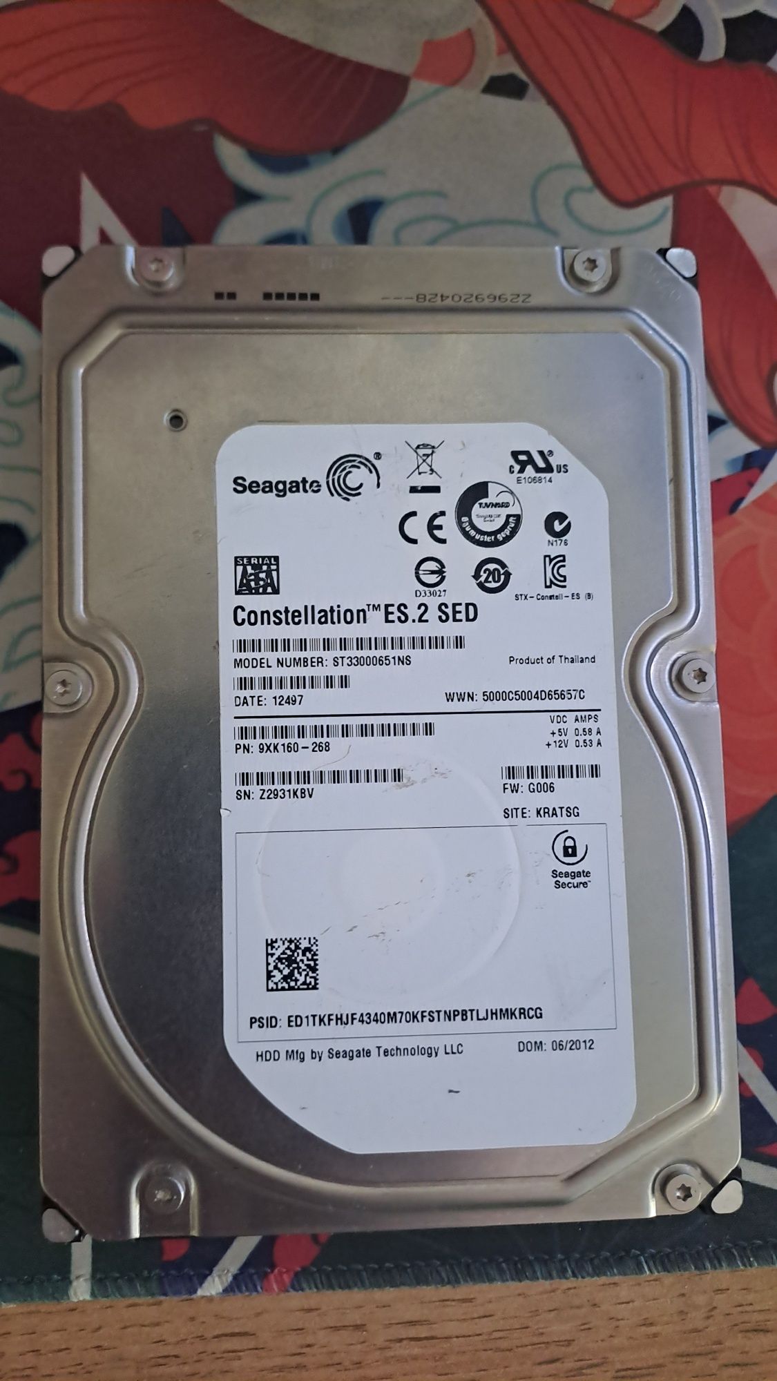 Жёсткий диск HDD 3 терабайта