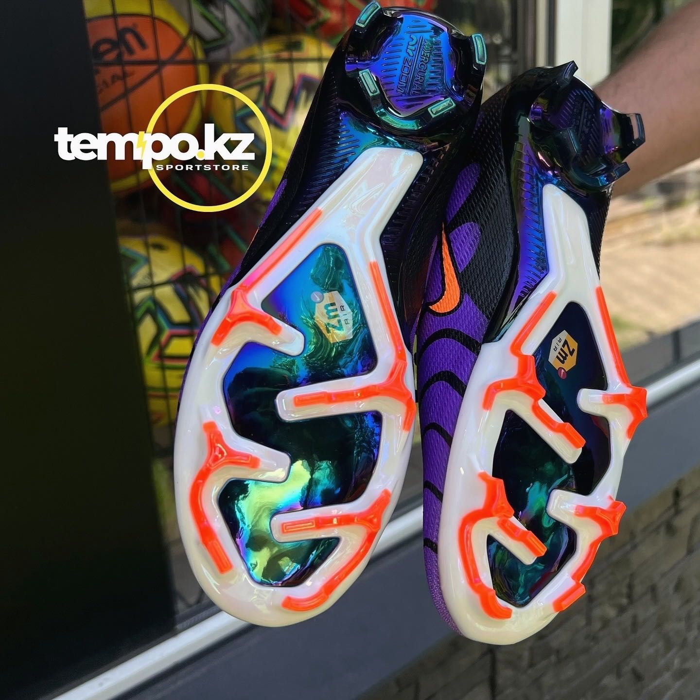 Nike Mercurial Air Zoom Mbappe фиолетовый бутсы футбольные