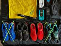 Беговые кроссовки Nike Structure и Asics GTX