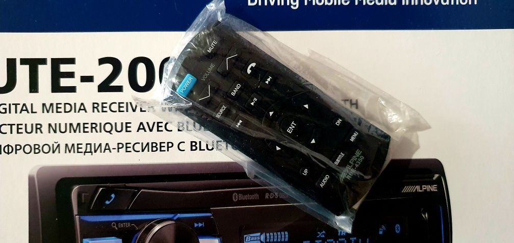 alpine ute-200bt + пульт rue 4350