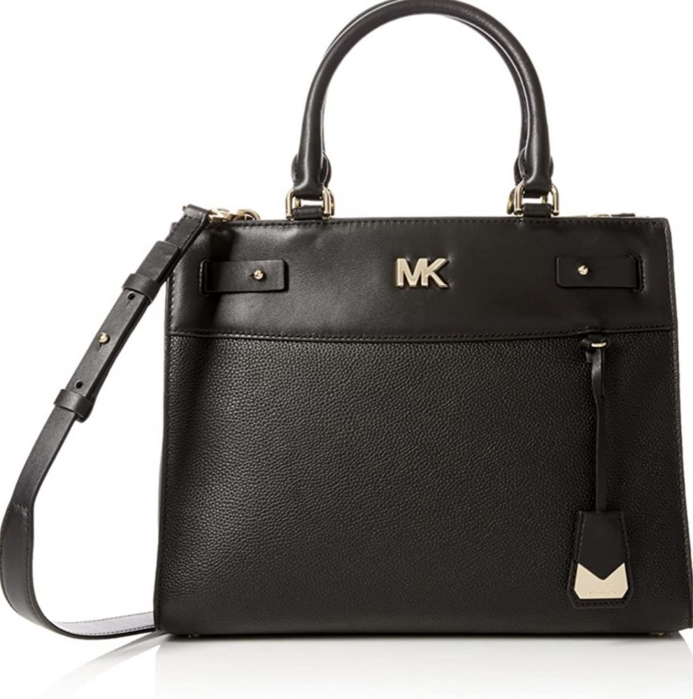 Michael Kors оригинал сумка женская черная кожаная