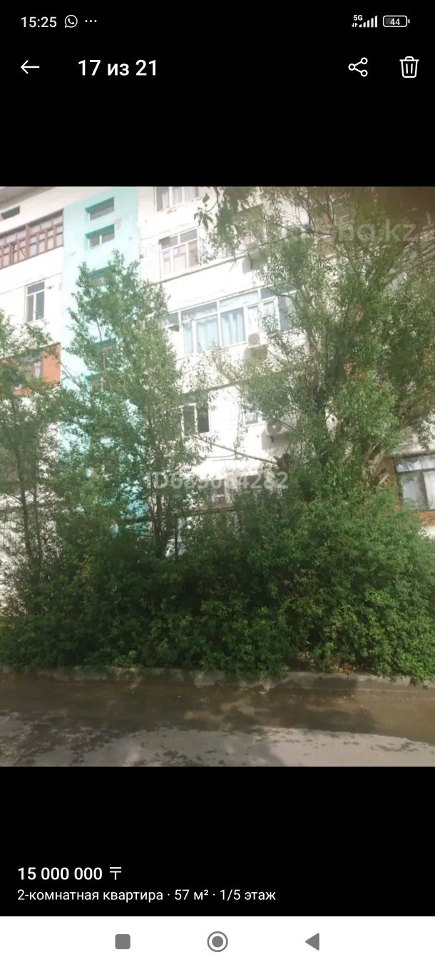Продается 2х комнатная квартира. г. Кентау, ул Куралбаева, д. 114
