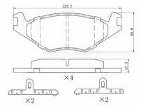Колодки тормозные Volkswagen Polo