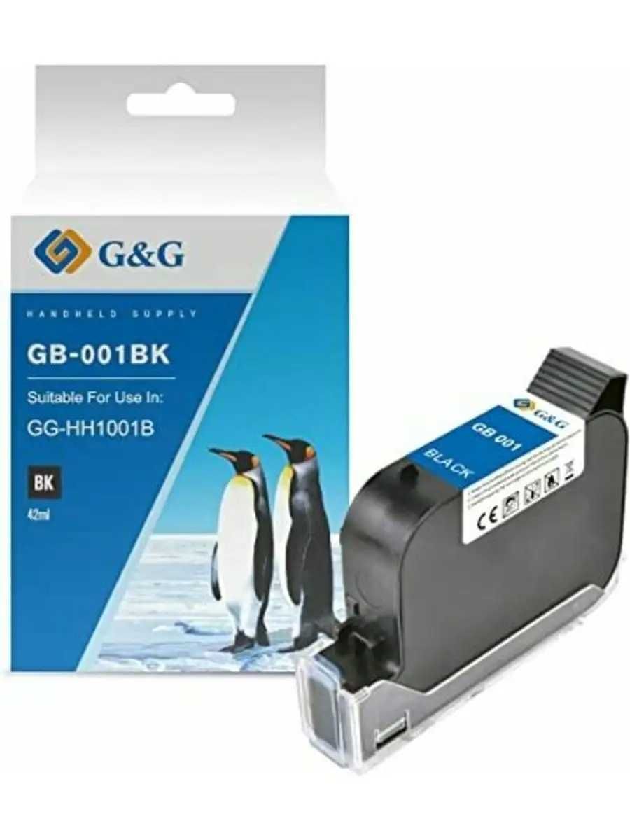 Картридж струйный GB-001BK черный 42 мл черный