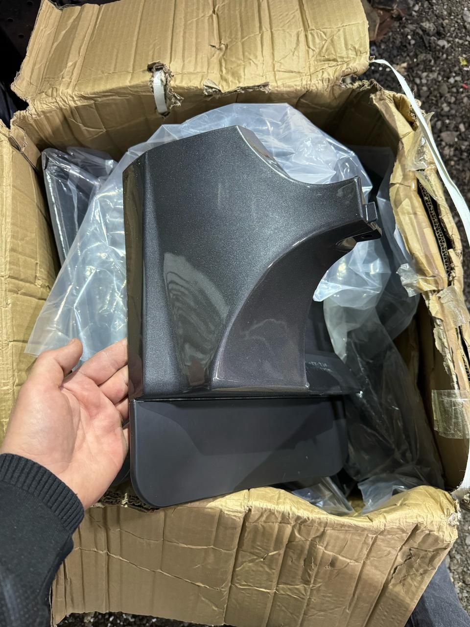 Губа на передний бампер Тойота Прадо 120 gx470