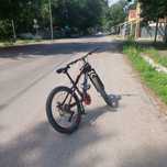 Green mountain bike