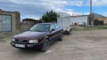 Audi 80 B4 с прицепом