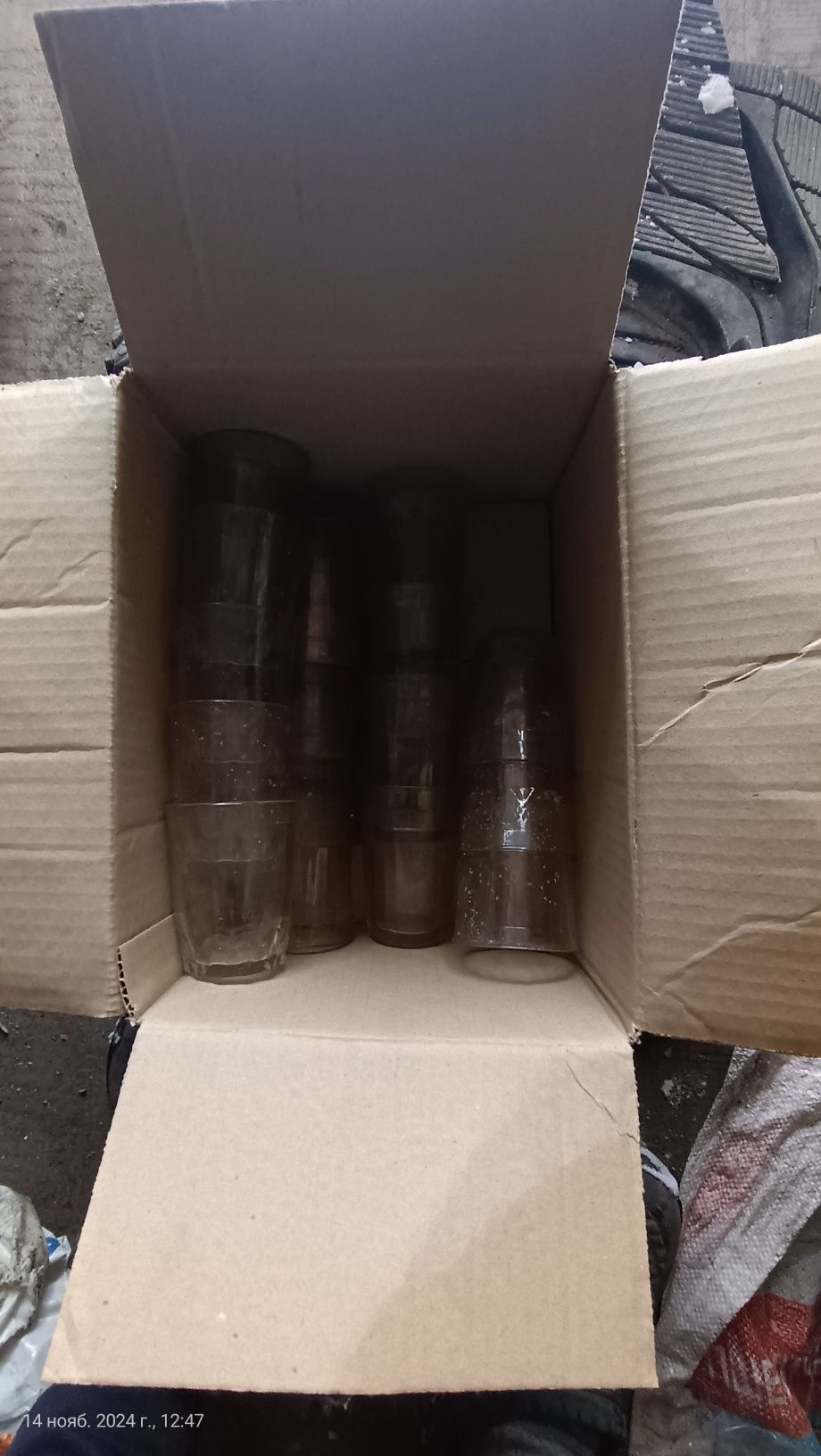 Продам стаканы круглые, граненые