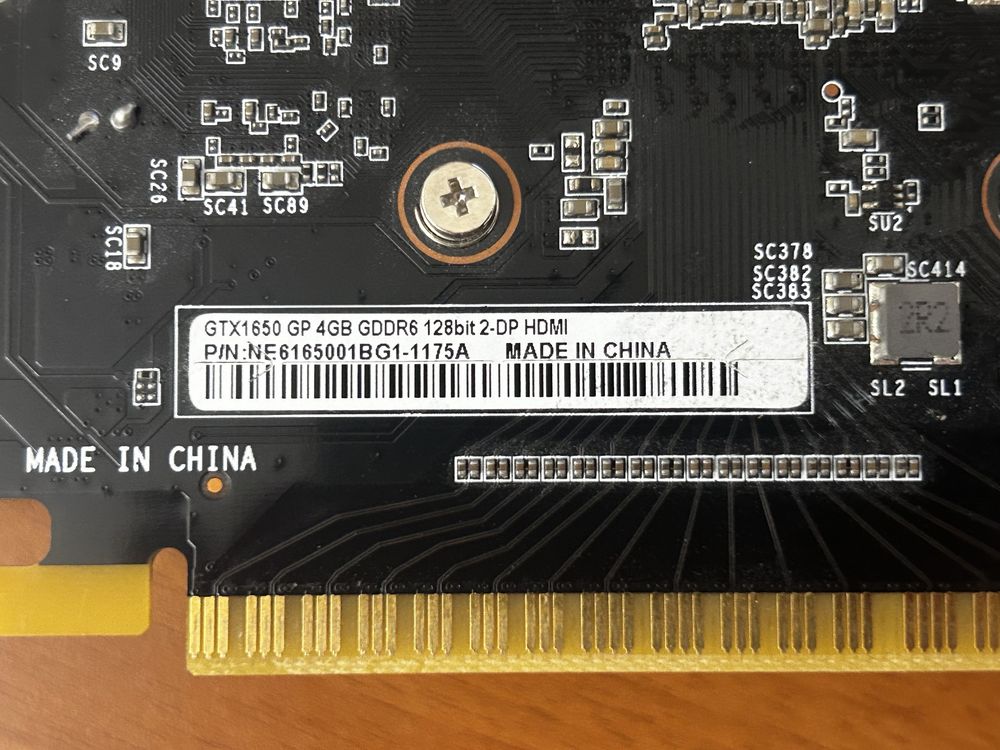 Gtx 1650 4 gb, gddr6