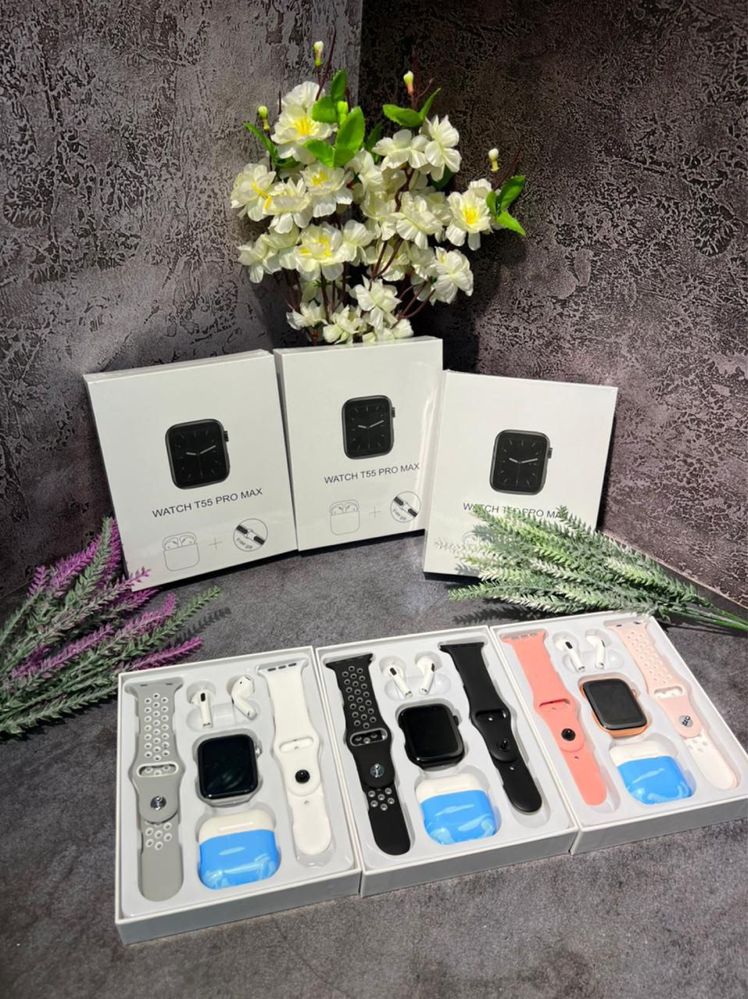 Набор Смарт часы W26 PRO Max + 1 AirPods наушники+Бесплатный доставка