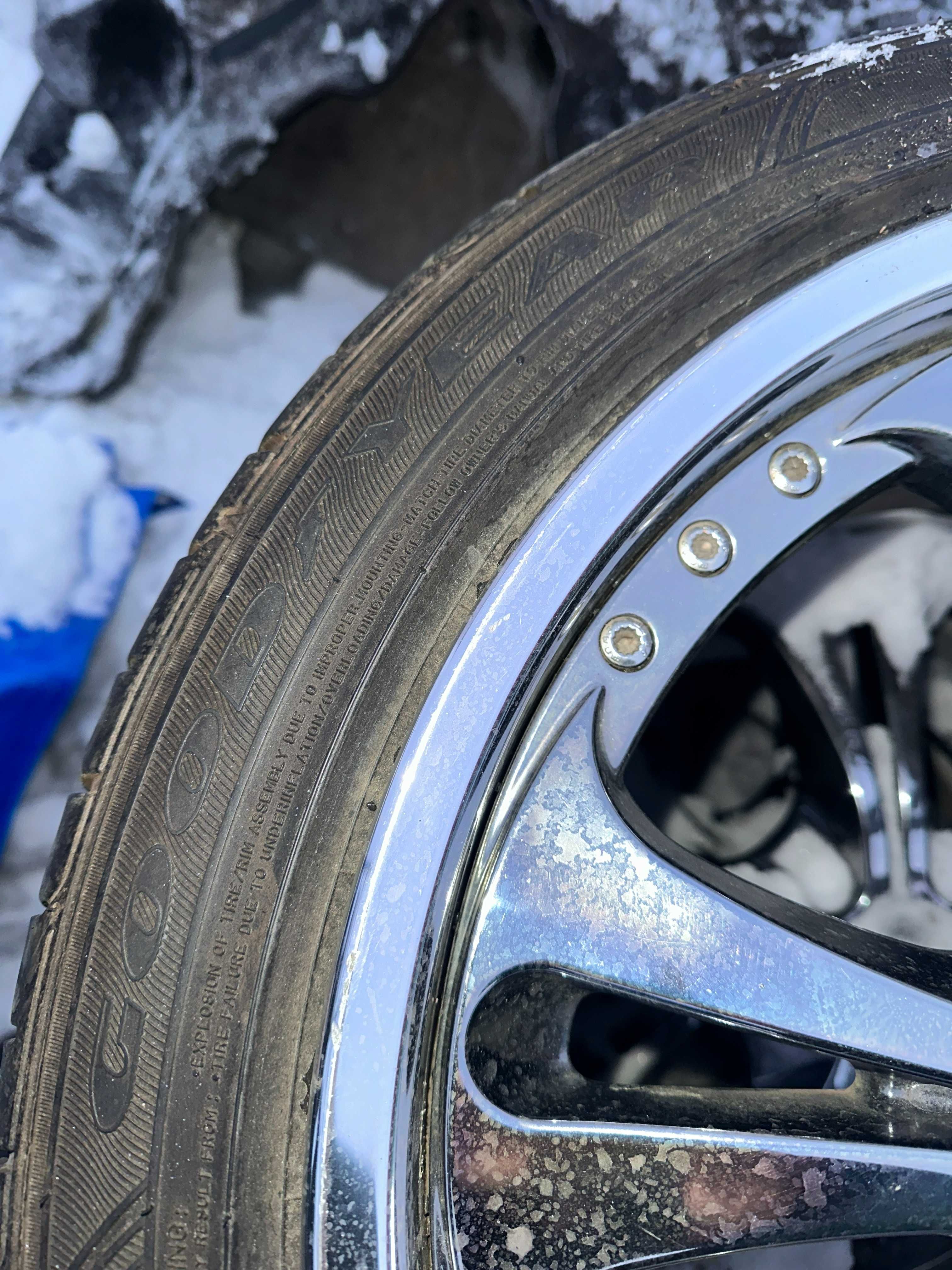 Диски с резиной на Nissan Juke, Good Year 225/45 R18 из Японии