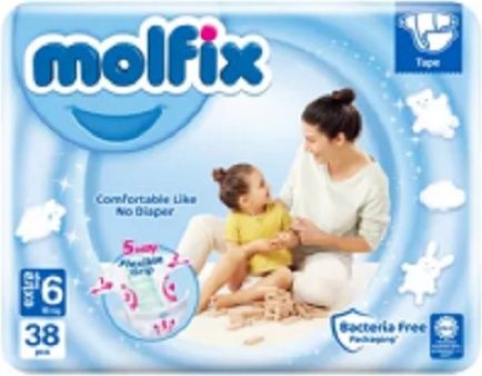 Подгузники Molfix 6, 38 шт - 5000