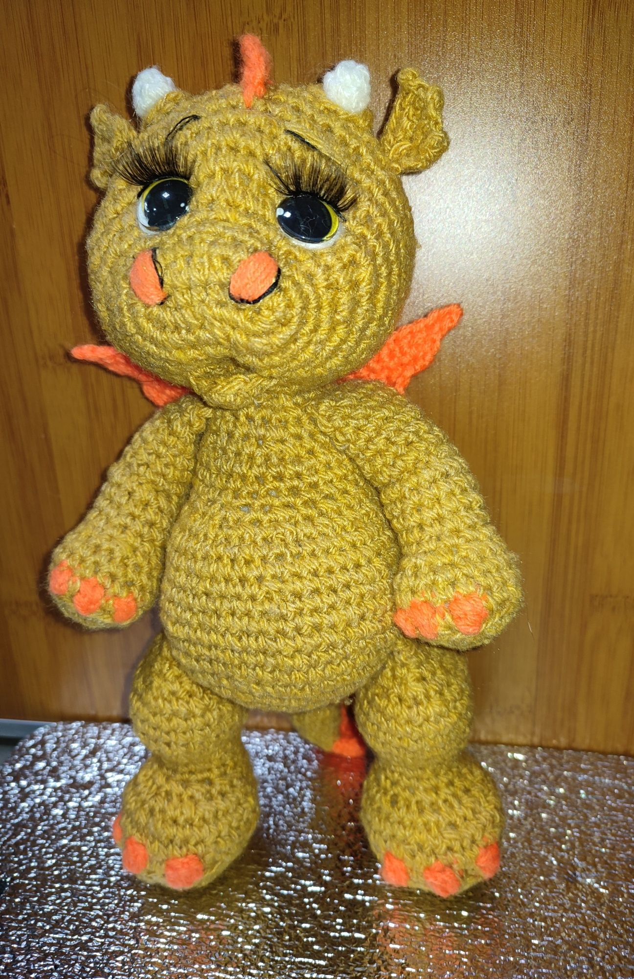 Hand made  Вязаный дракончик
