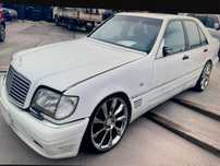 W140 машина на запчасти из японии,левый руль.