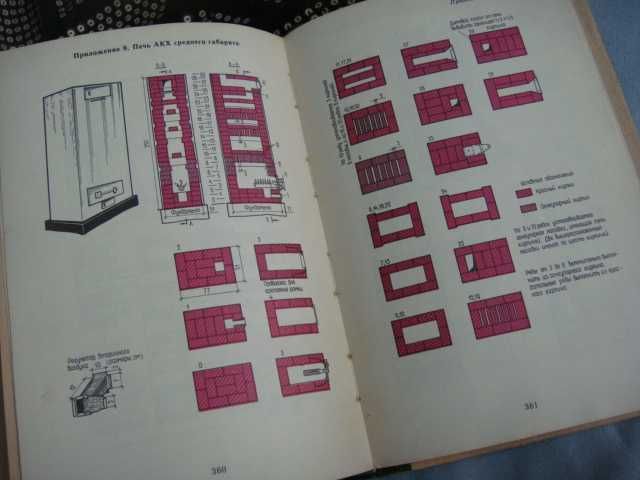 Книга 1985г. Бытовые Печи , Камины и Водо-Нагреватели Самая Подробная