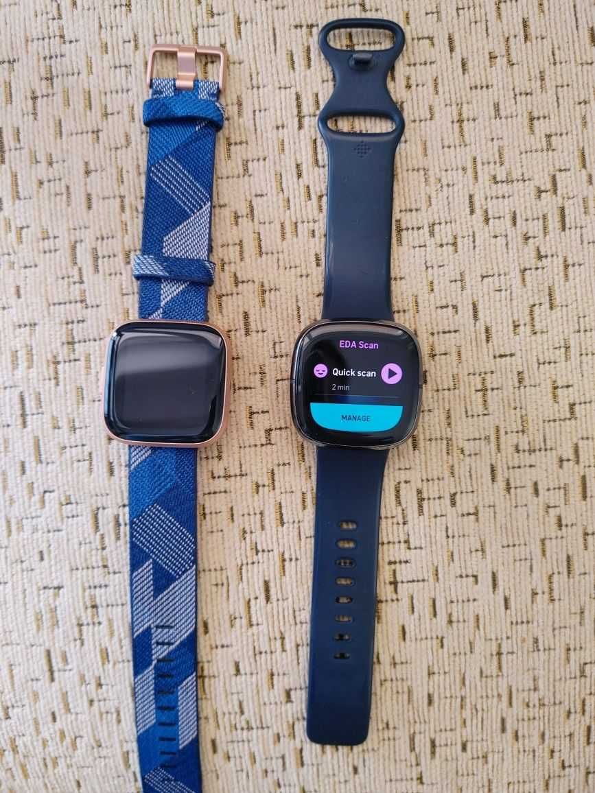 Умные часы GPS трекер Fitbit Sense с ЭКГ сердца, глюкозы сна и стресса
