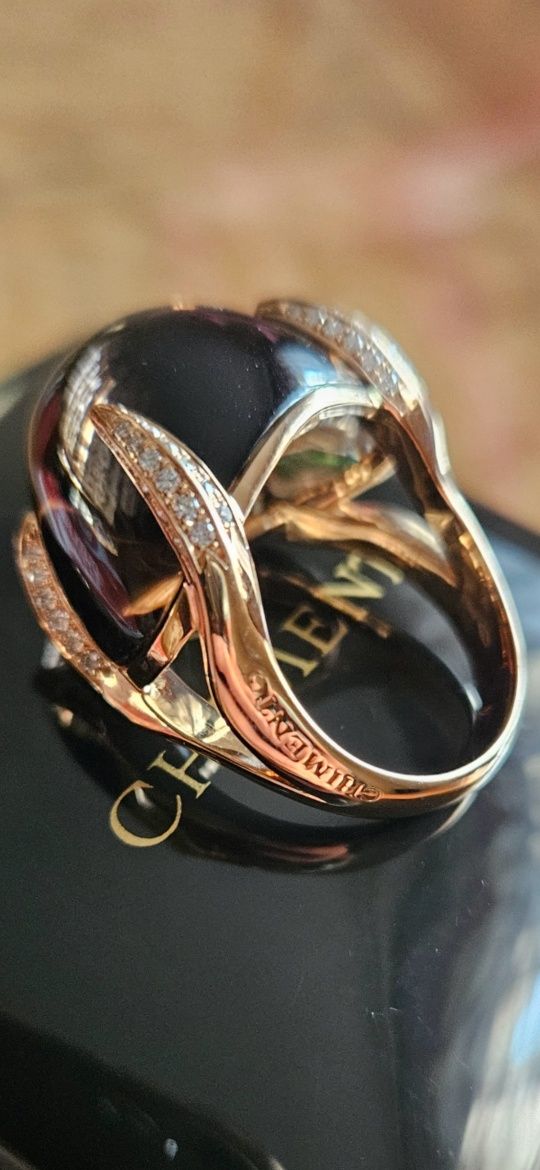 Бренд CHIMENTO оригинал. Золотое кольцо 750 пробы с бриллиантами.