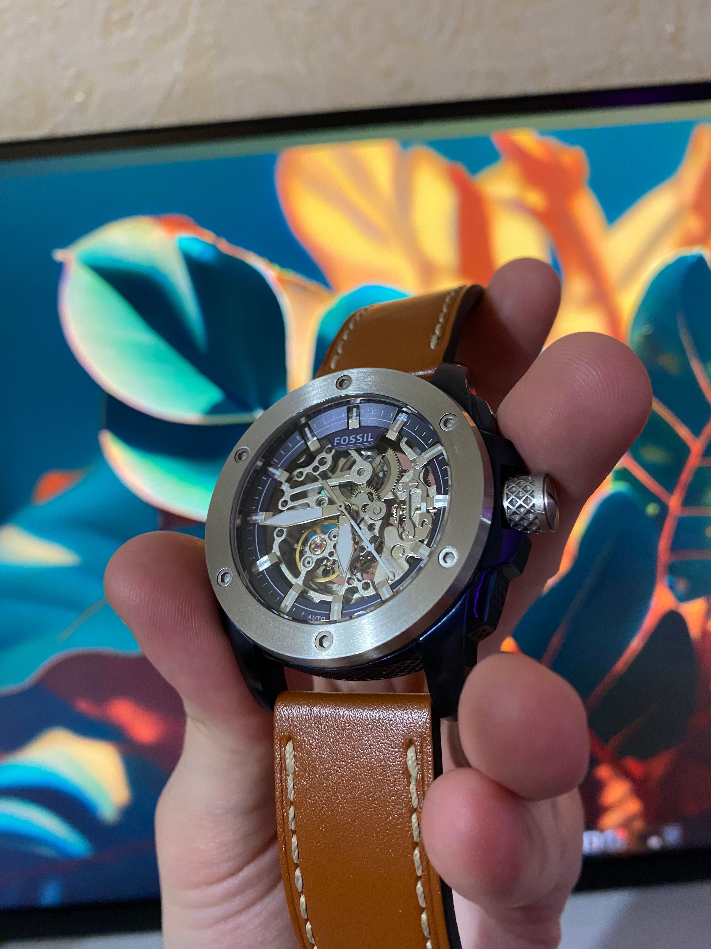 Механические часы Fossil (Скелетоны, автоподзавод)
