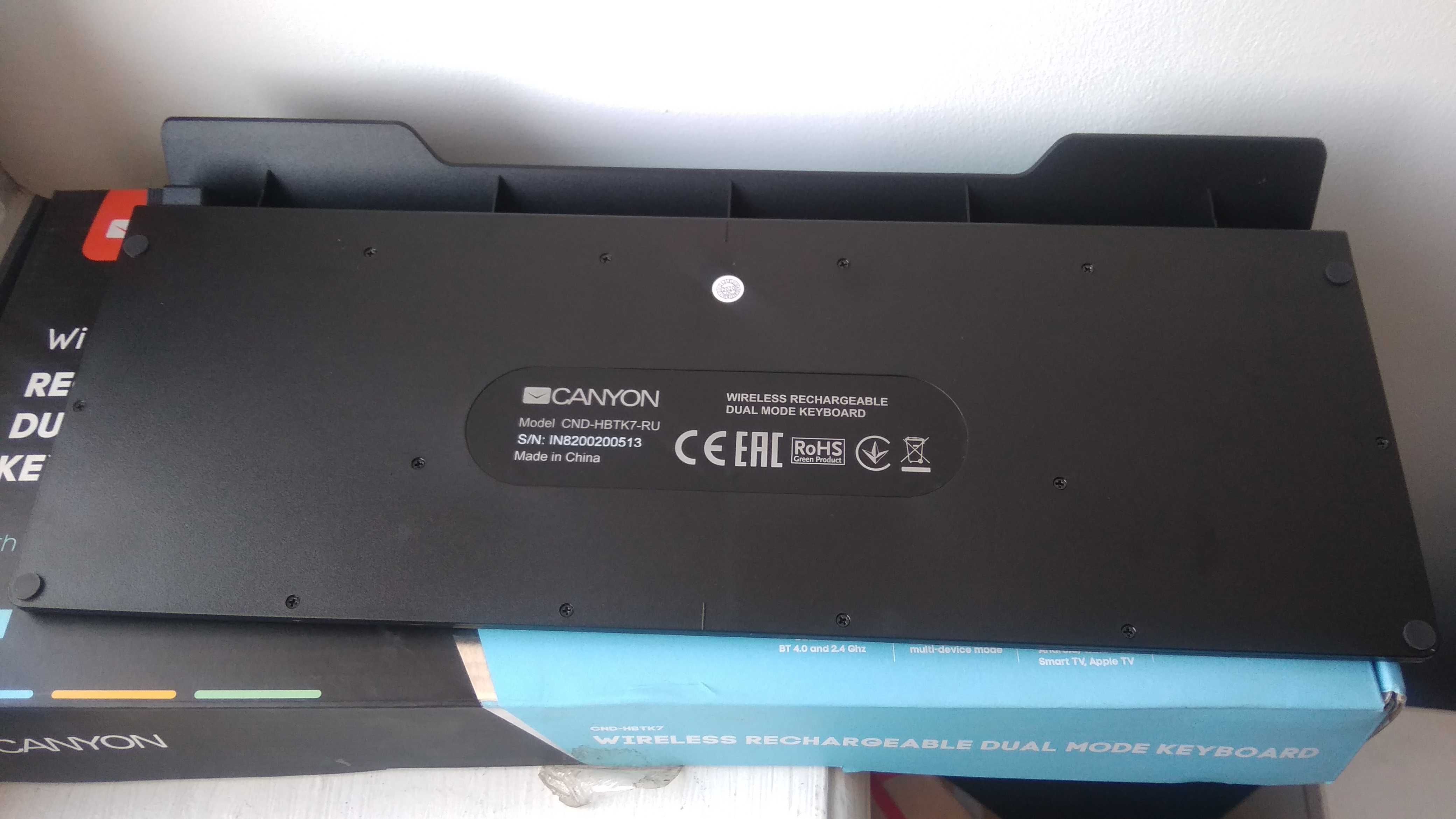 Клавиатура для ТВ, Планшетов, ПК Canyon CND-HBTK7-RU