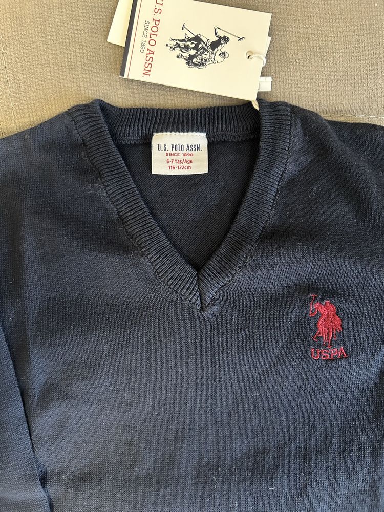 Кофта синяя  детская для школы USPA