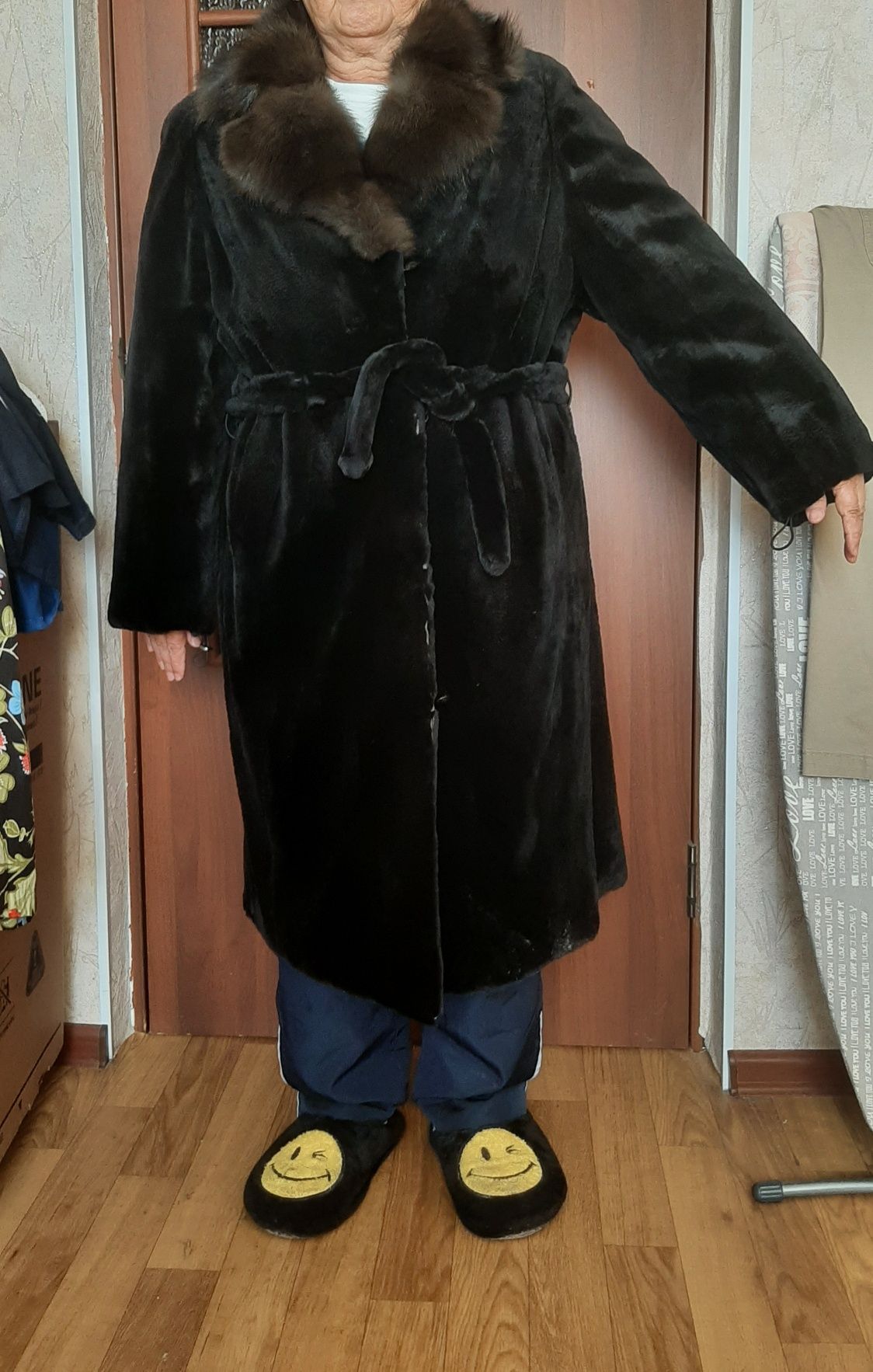 Шуба норковая длинная