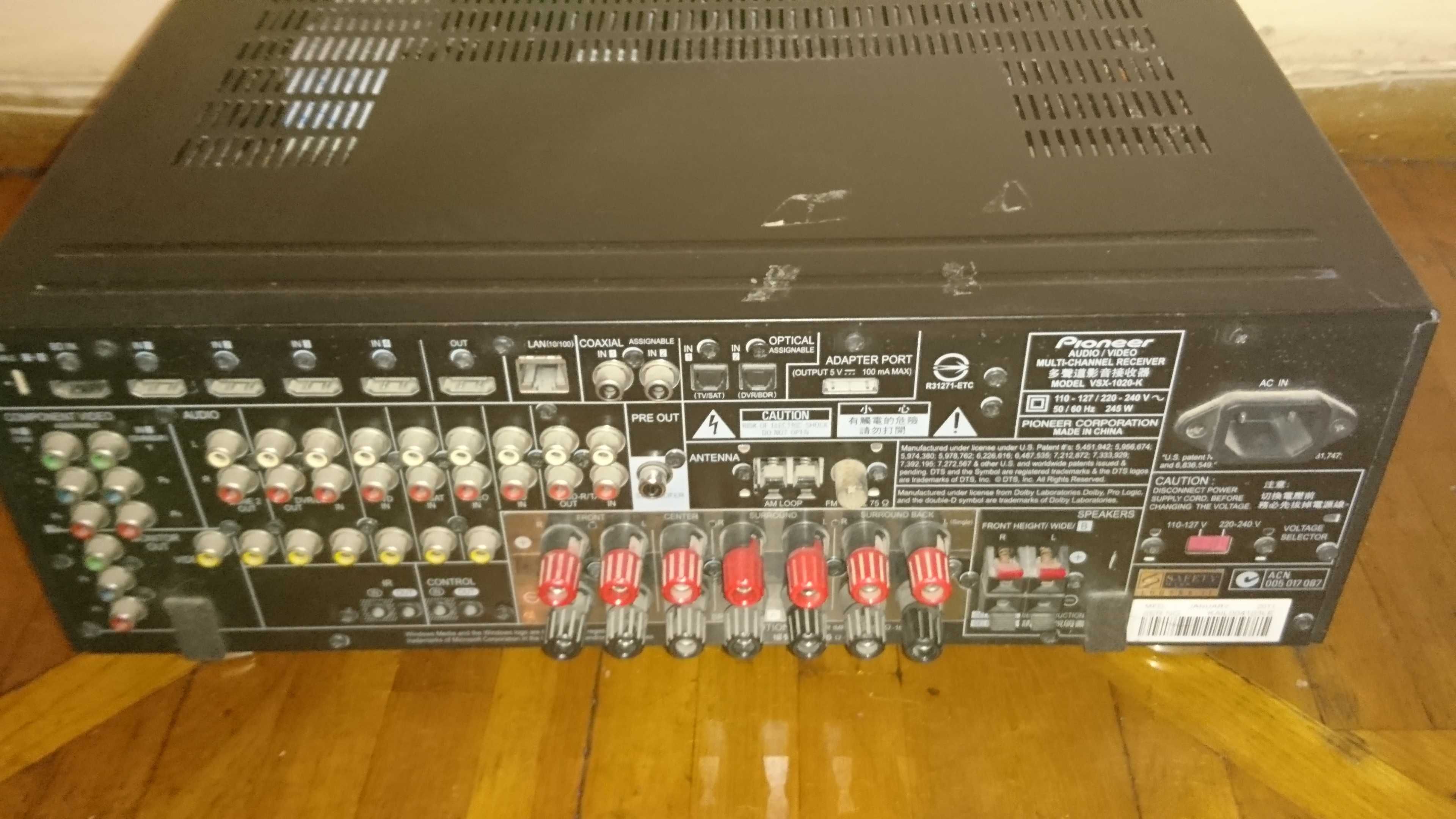 Усилитель Pioneer VSX-1020-K на запчасти