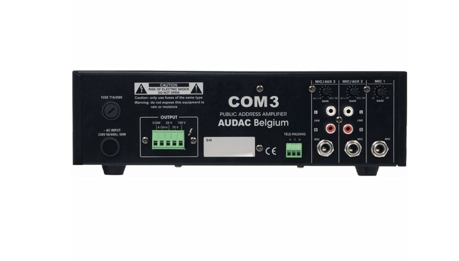 Усилитель-микшер для систем громкой свзяи AUDAC COM3