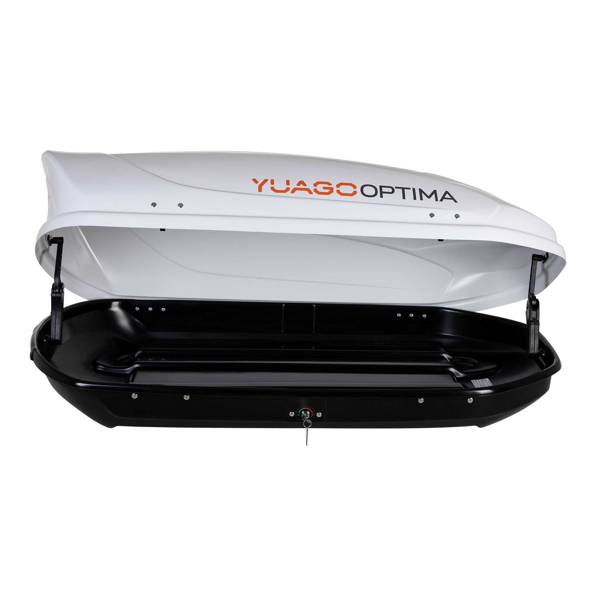 Автобокс YUAGO “Optima” белый (матовый) 390 л В НАЛИЧИИ