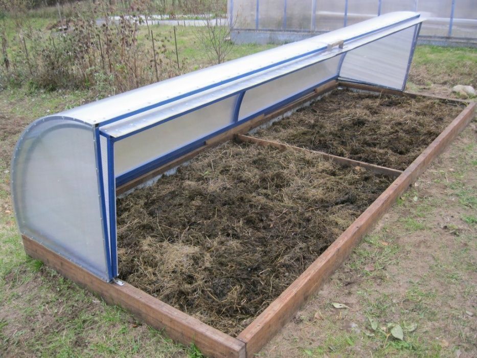 Большой Парник (3,4 м2, тип открывания - хлебница), оцинкованный карка