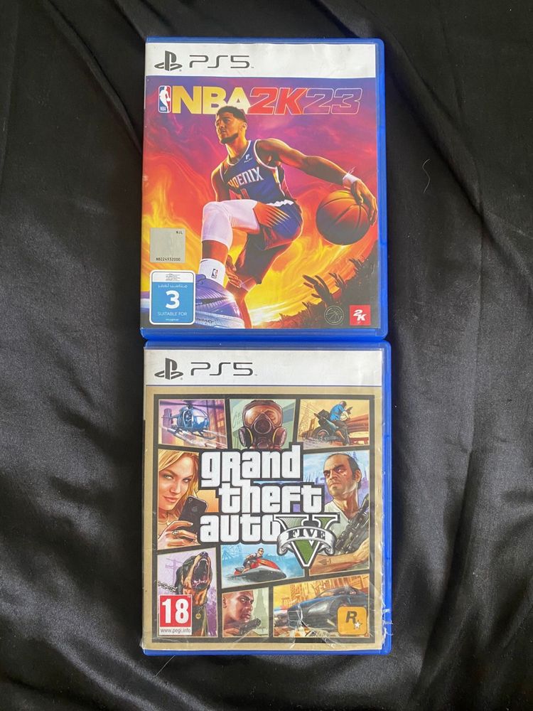 Продам диски  на пс 5 NBA 2K 23  и ГТА 5