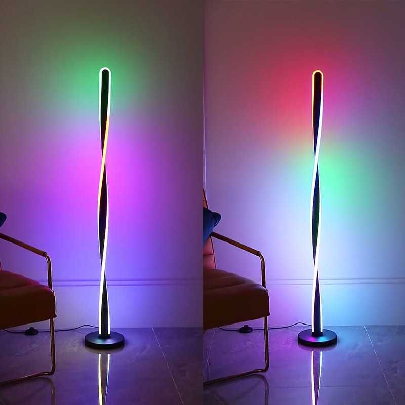 Напольный  LED торшер с RGB подсветкой, светильник - ночник