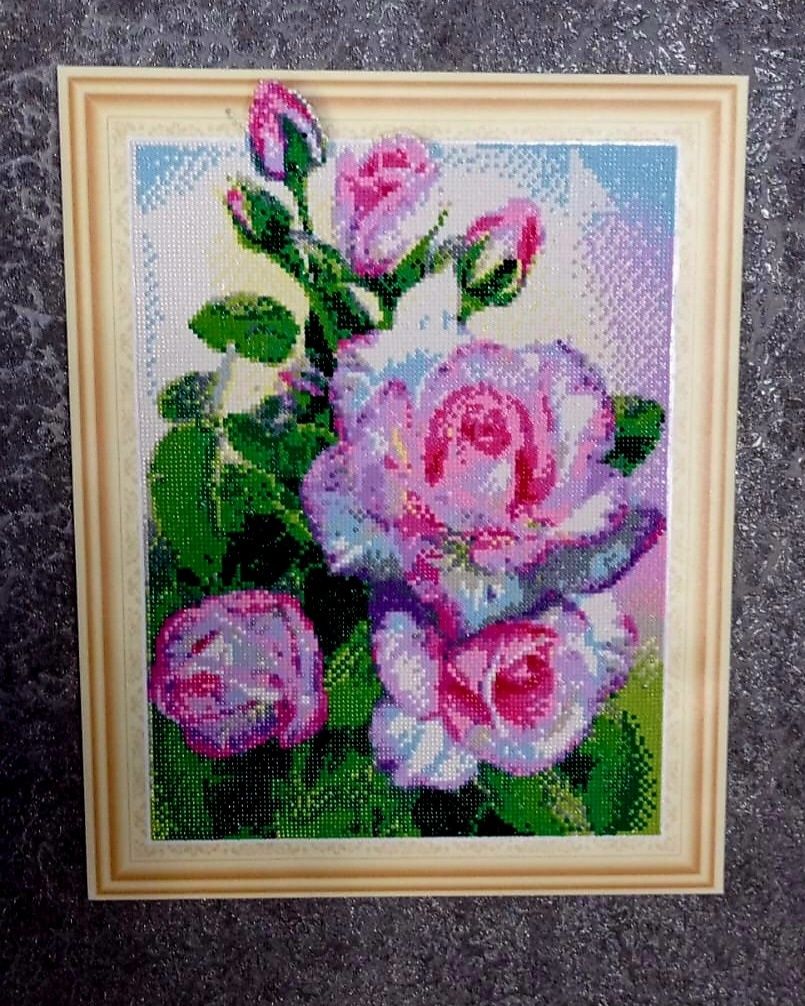 Картина из алмазной мозайки. Ручная работа. Размер 40×50