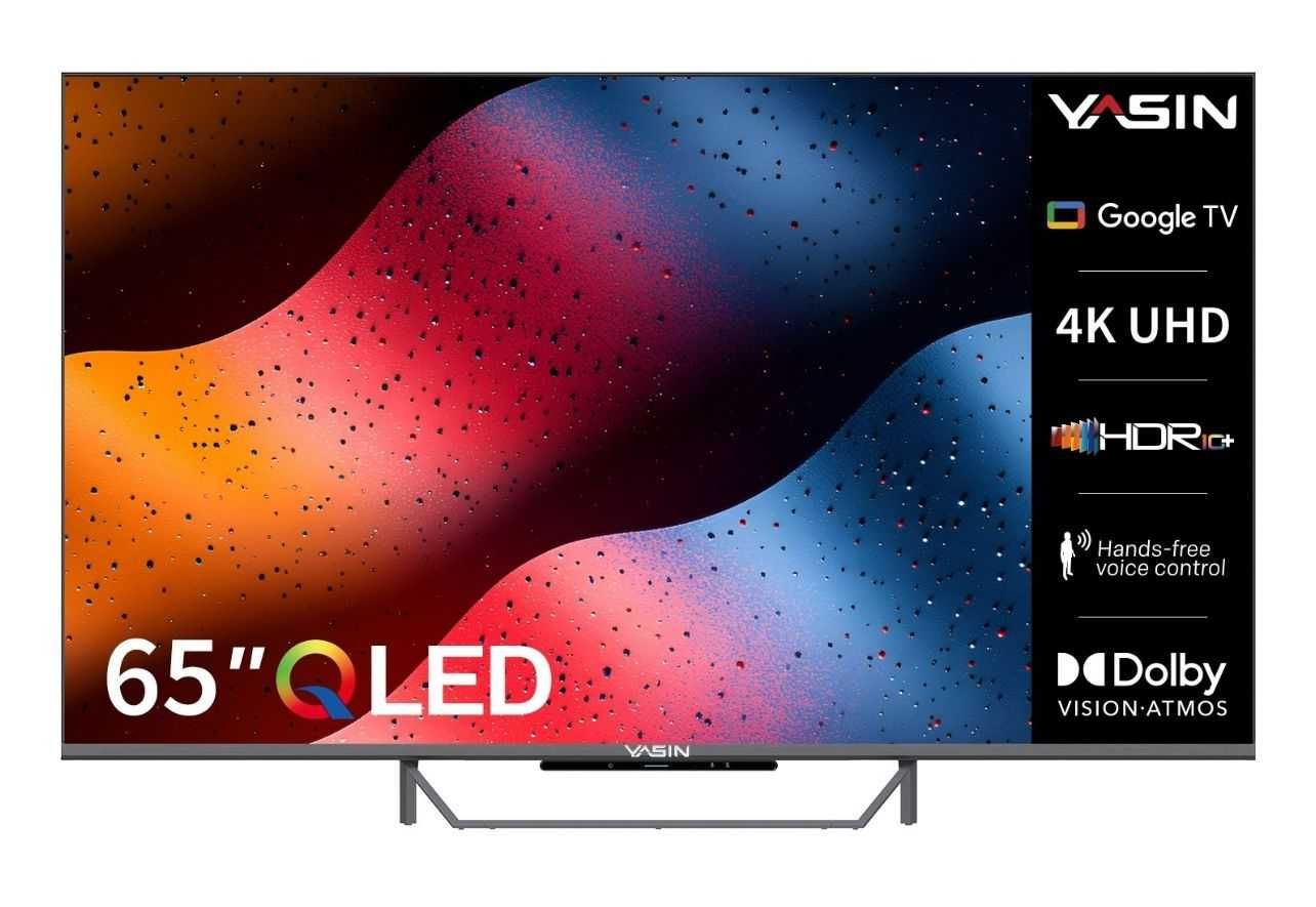 Ваш домашний кинотеатр: Yasin QLED 65” с 4K, HDR и 1500 каналов!